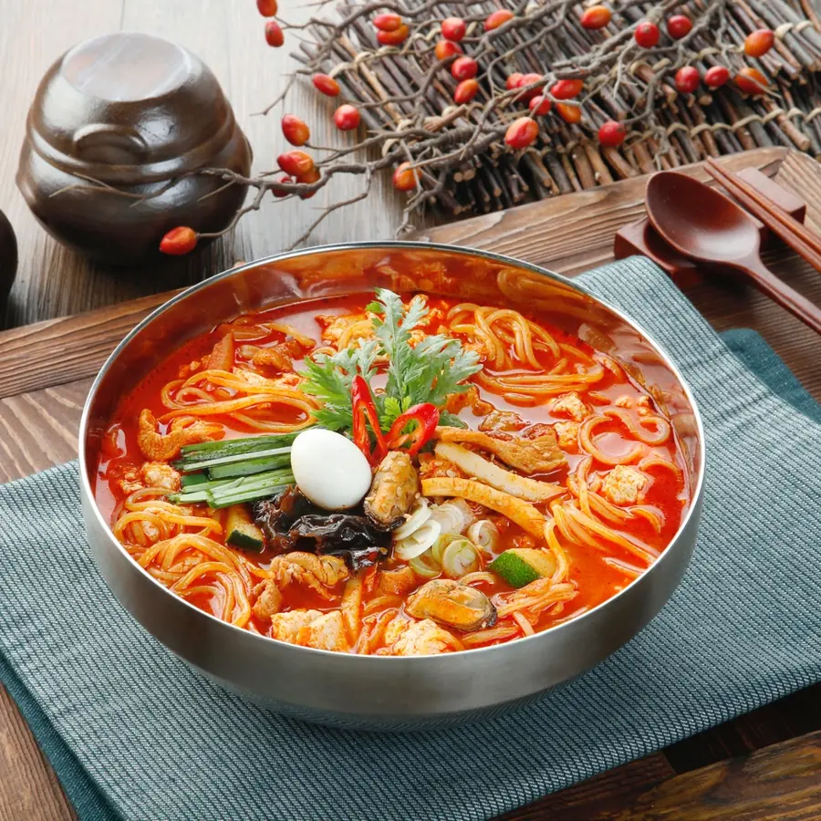 Soft Tofu Jjamppong noodle soup